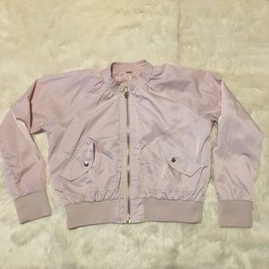 Rose Pink Midnight Bomber Jacket